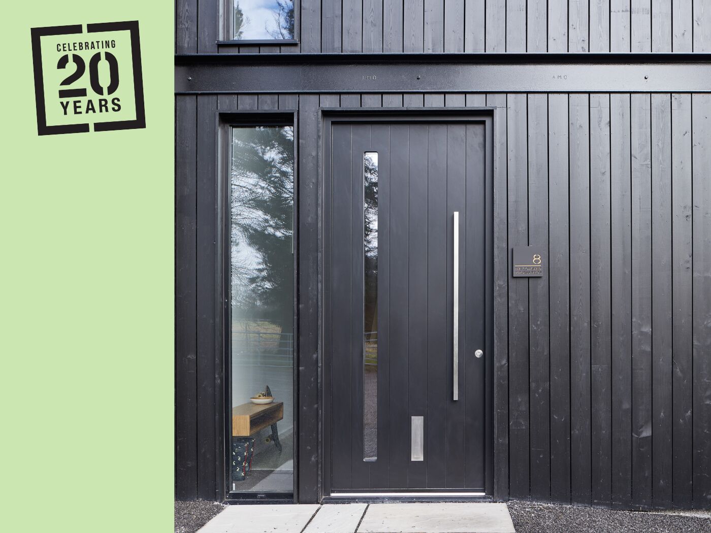 A Terano V door with a black RAL finish.