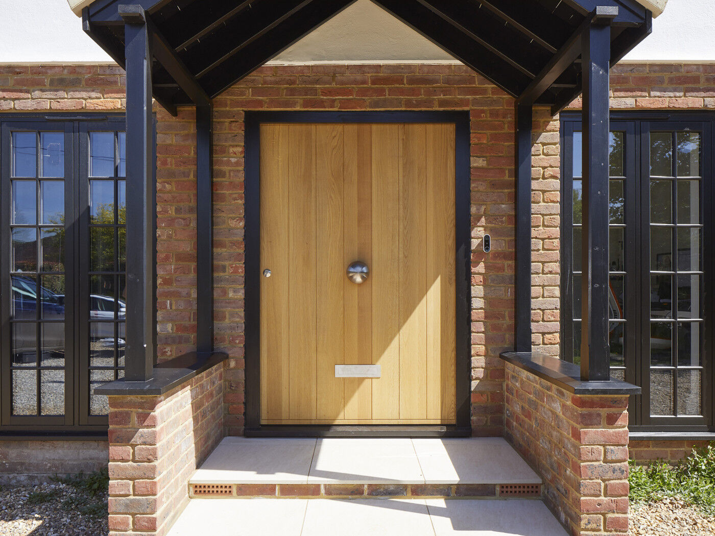  A circular door knob is more traditional than a square one