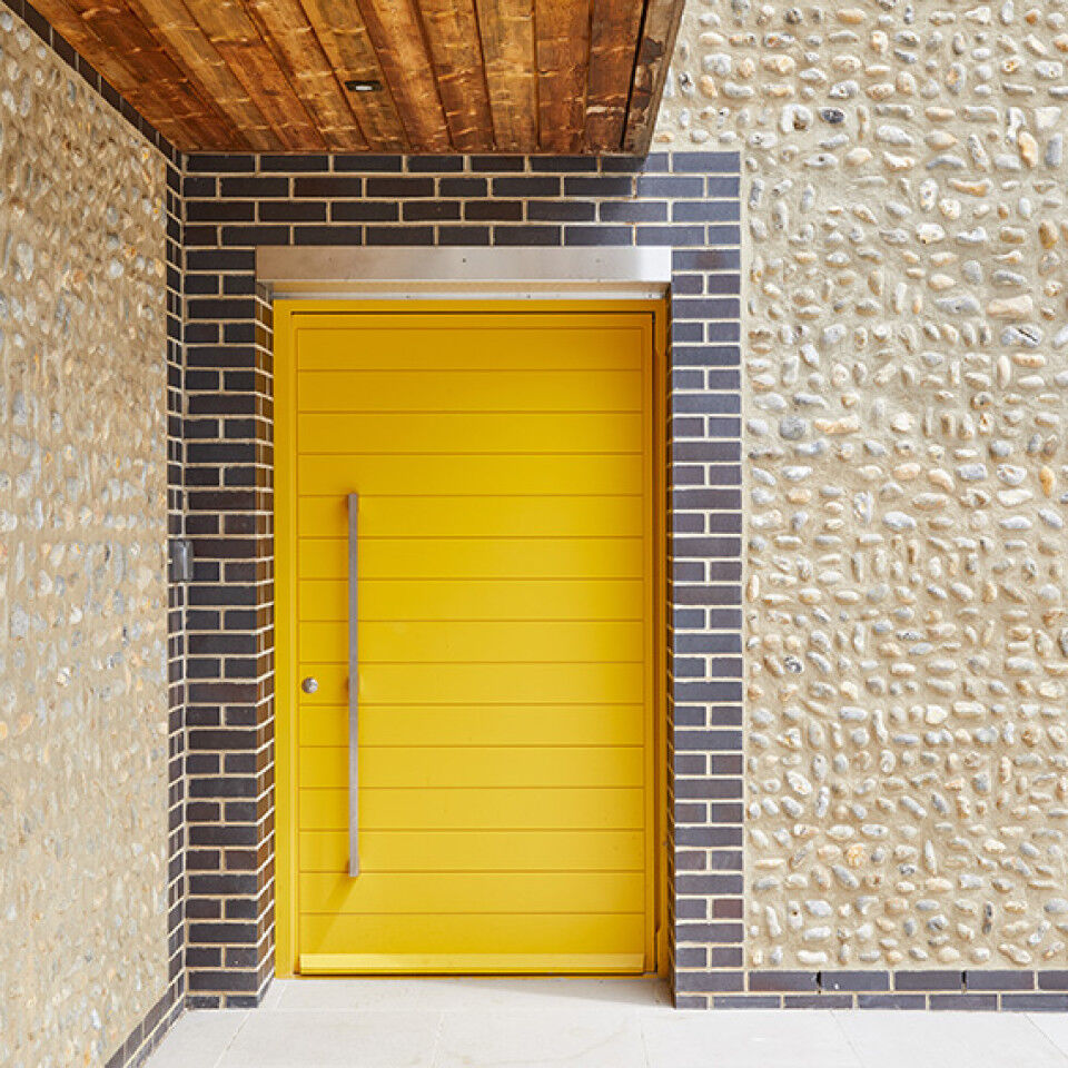 We've always loved a yellow door - this one is famous in Norfolk because it attracts attention