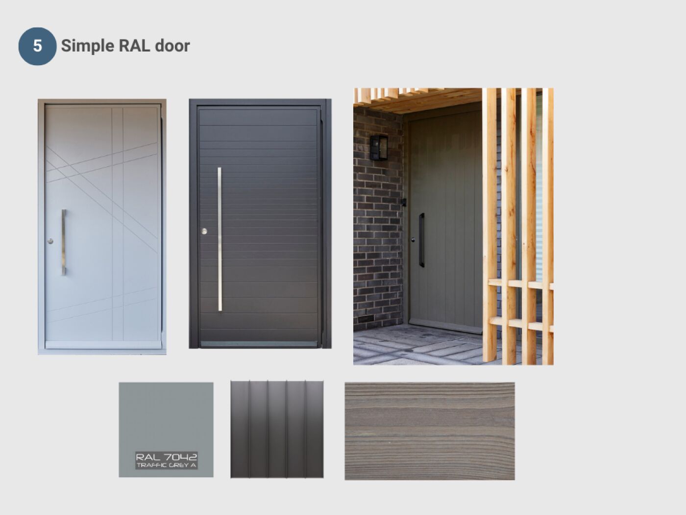 choosing a Door for Grey Cladding moodboard 5