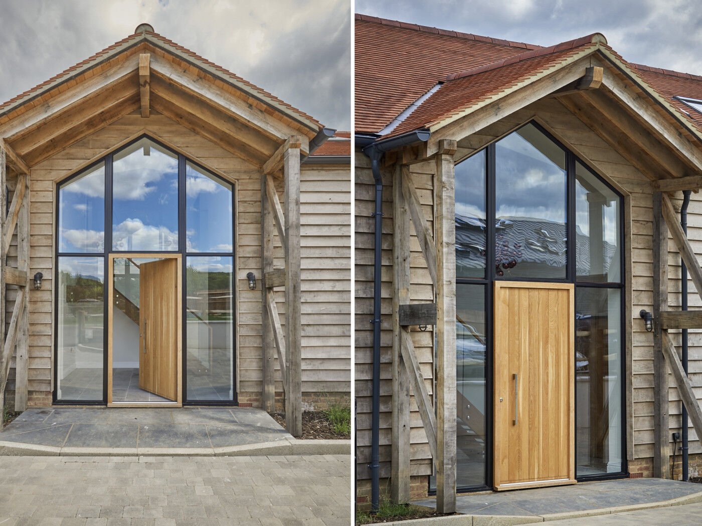 A wow entrance for this barn conversion