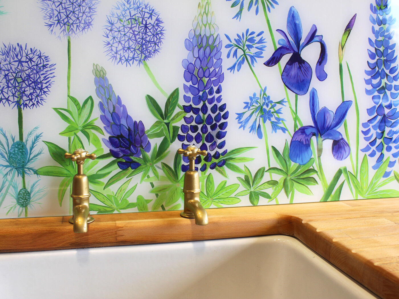 BESTSELLER Country Garden Glass Splashback Emma Britton Decorative Glass Designer I