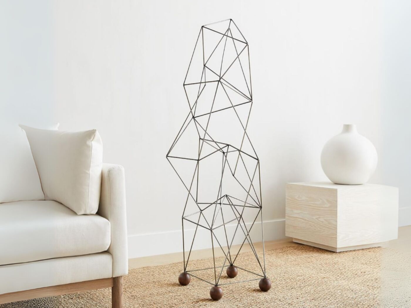 Diego Olivero floor sculptures are available from West Elm for £104.95.  