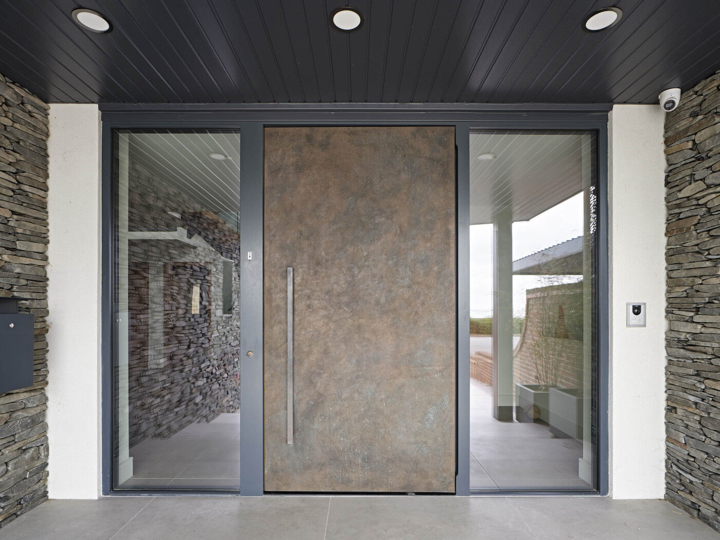 Your bronze door should be waxed at least once each year.