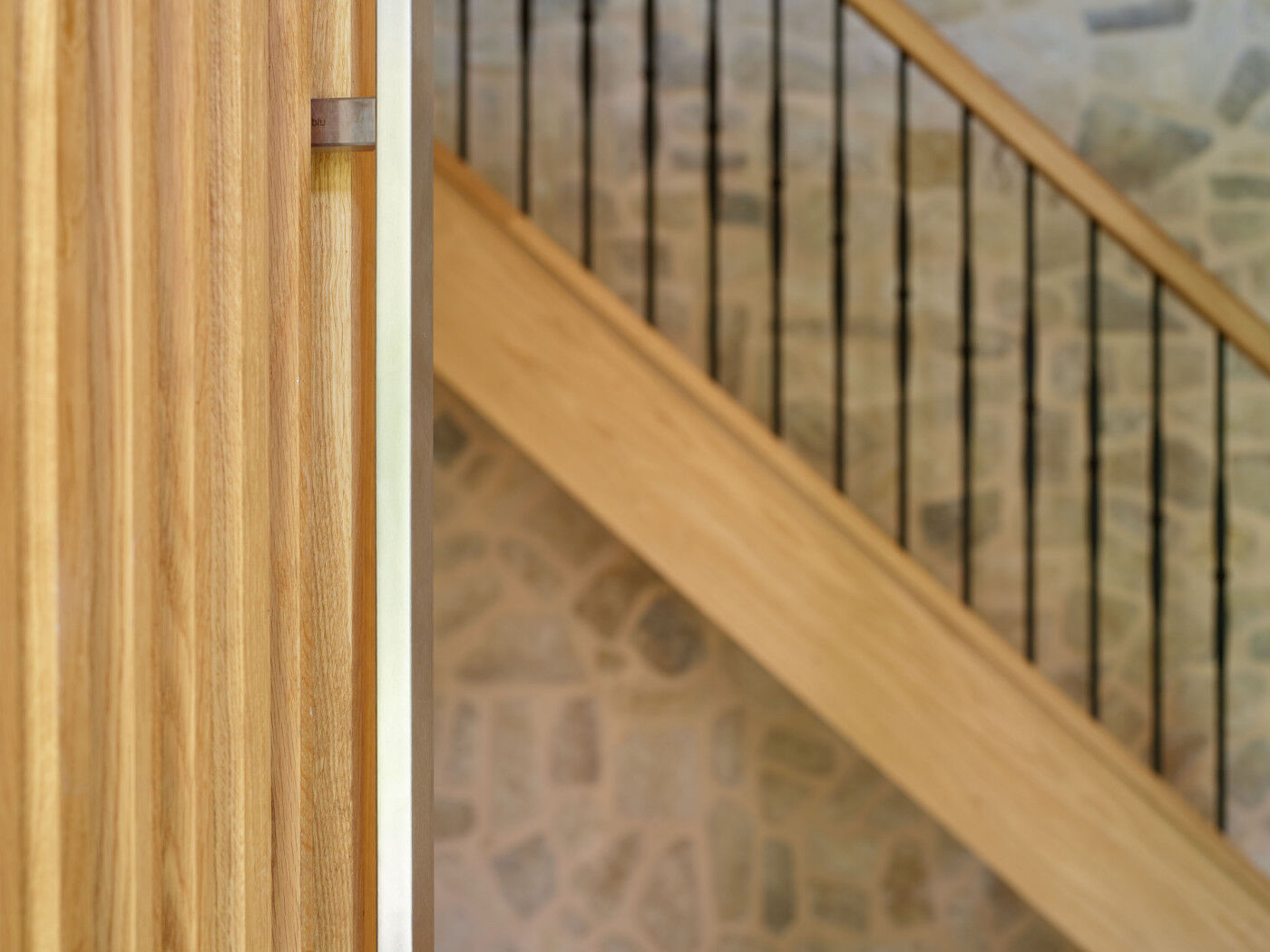 The tactile raised elements of the Bari design can be seen here