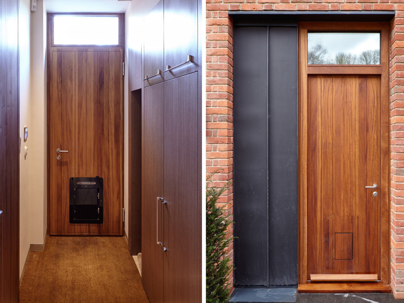 designer petflap with a difference inside and out