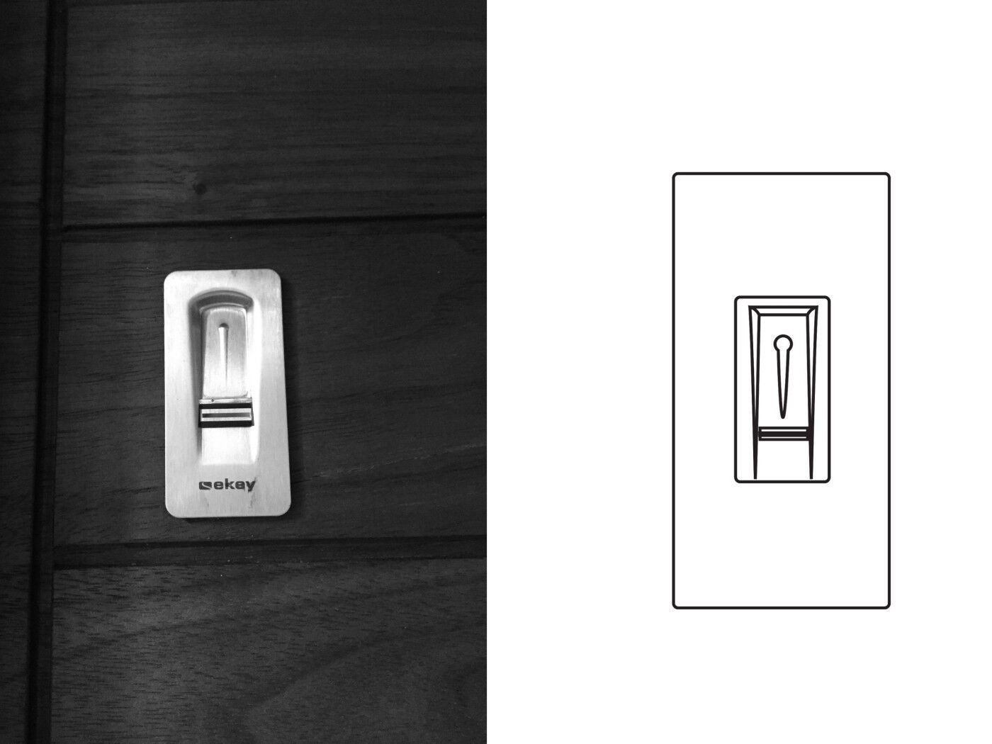 Fingerprint entry is also available as keyless entry system alongside a motorised lock