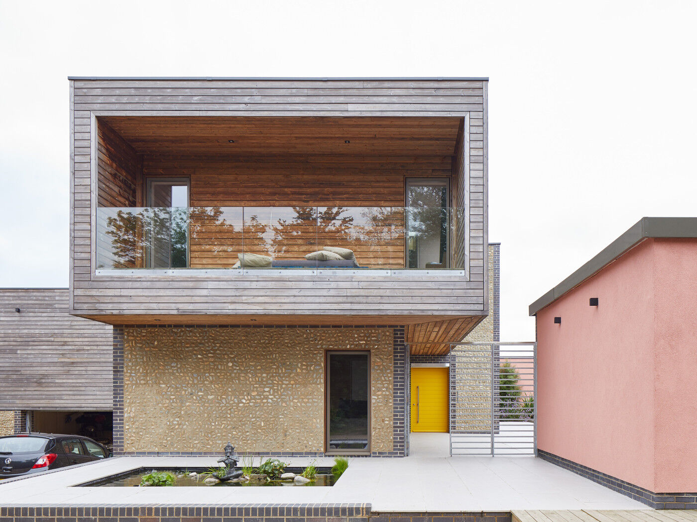 yellow door with different exteror finishes
