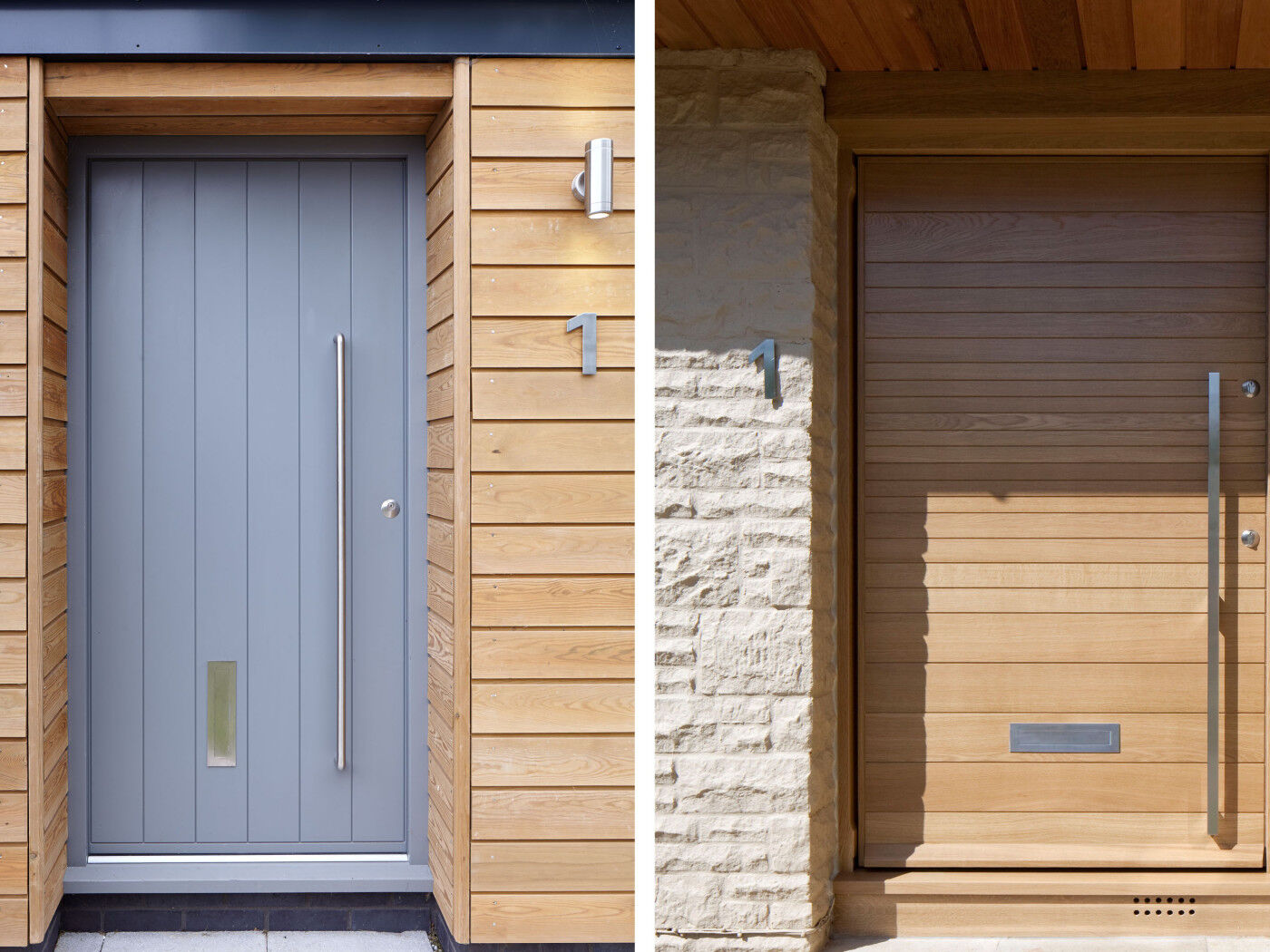 letterplate in vertical and horizonal groove designs