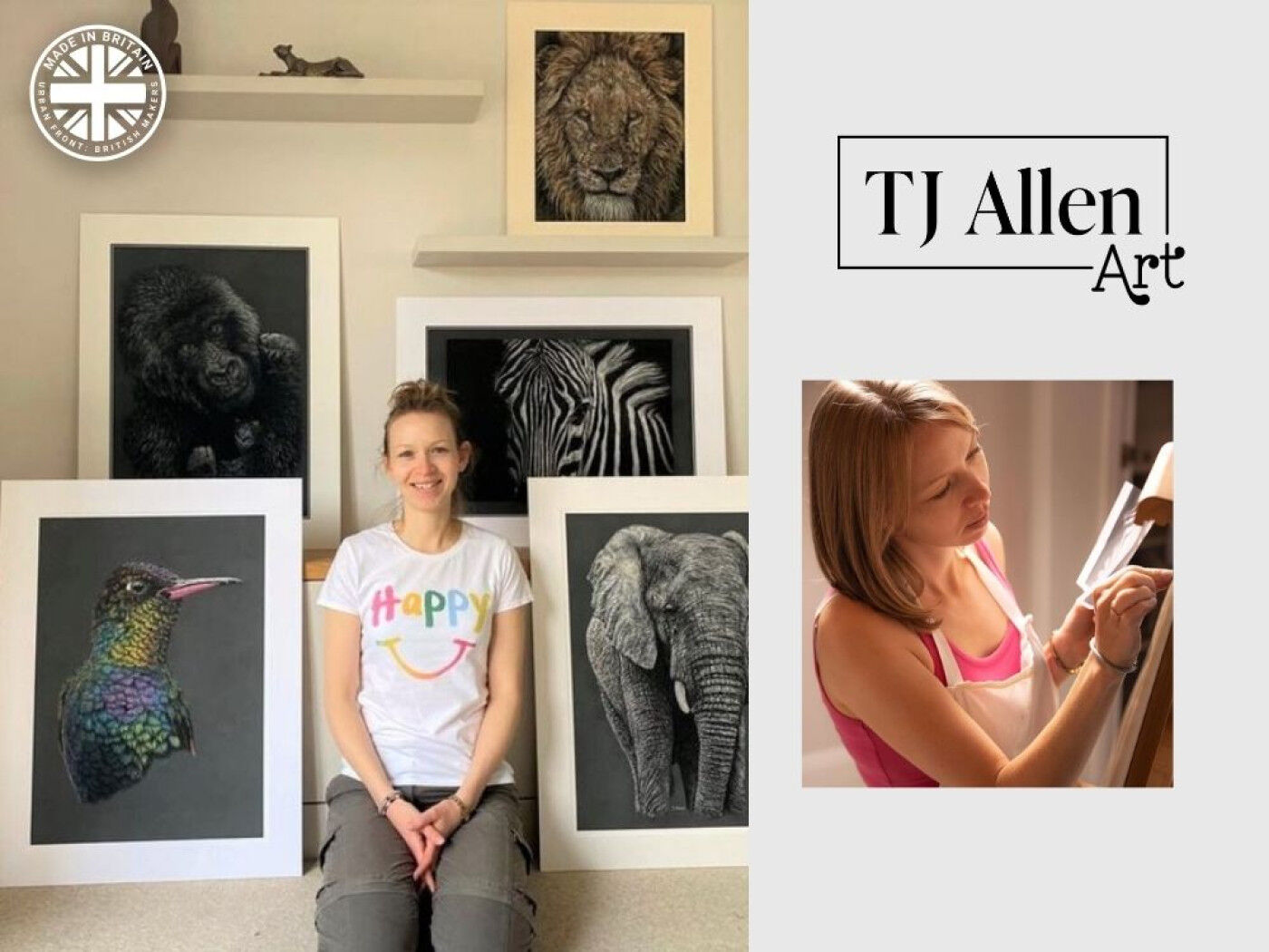 Based in Buckinghamshire, Teresa (known as T) takes inspiration from nature.