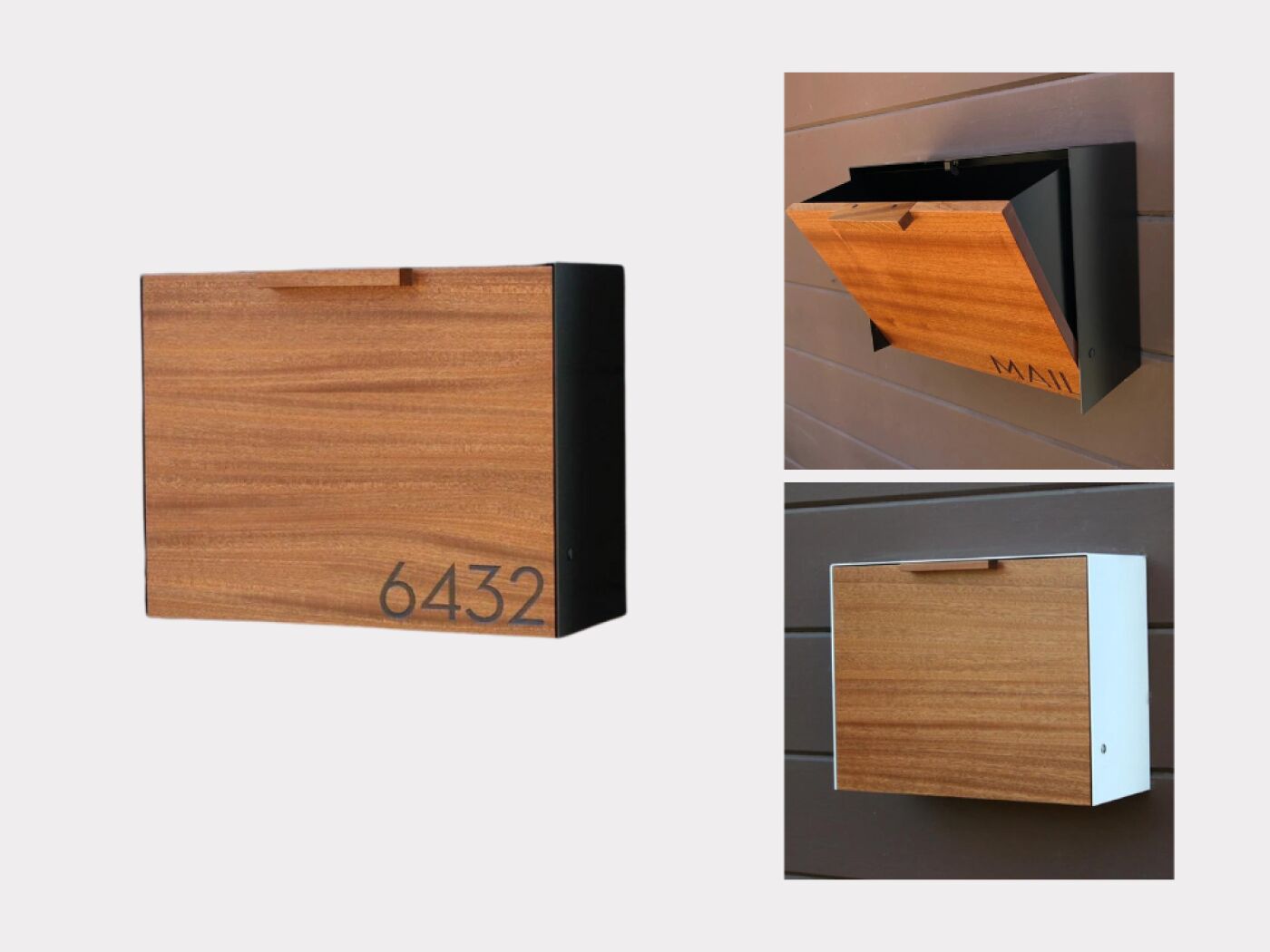 Mahogany mailbox with engraving | £288
