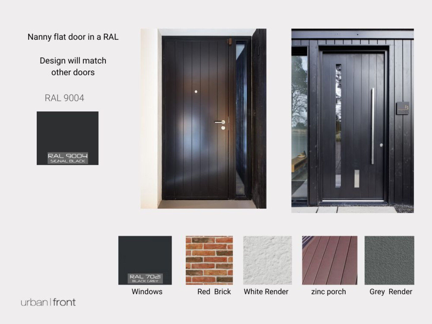 Nanny flat front door