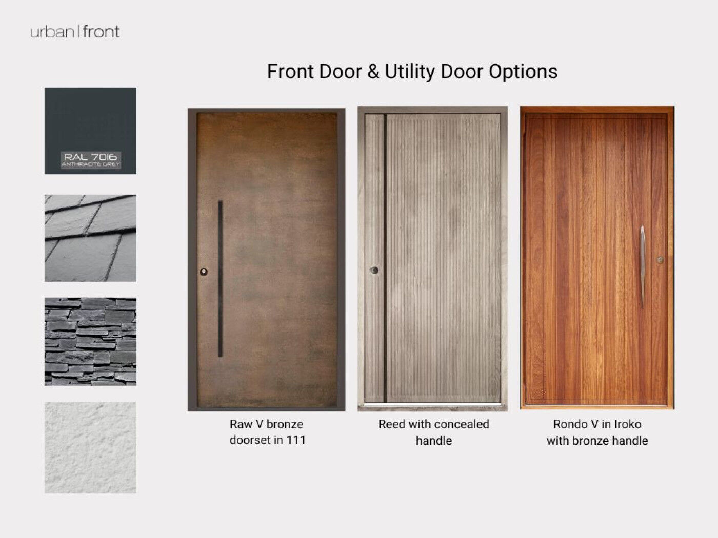 Front door and utility door ideas moodboard