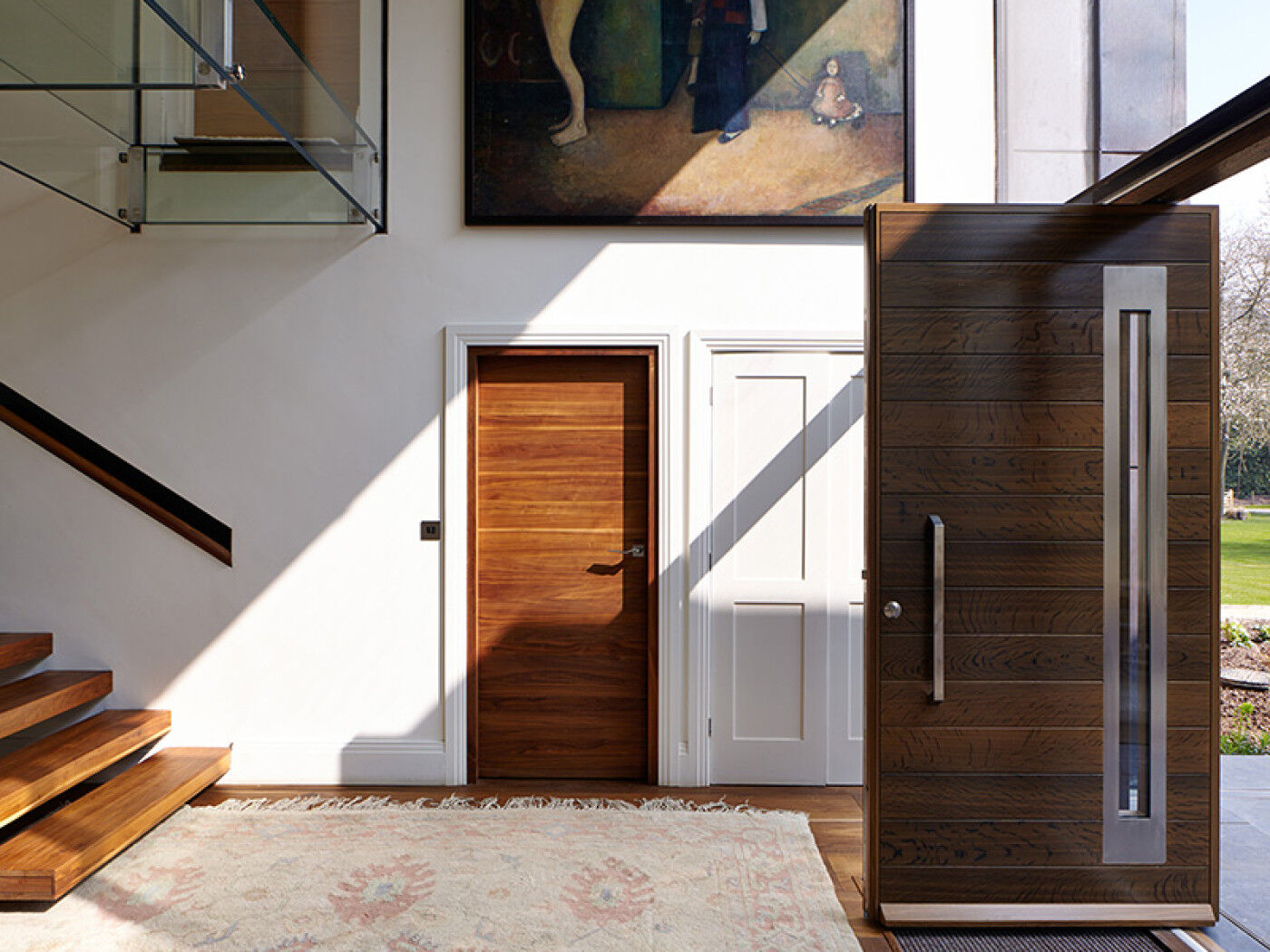 the front door, cupboard and internal doors are all different