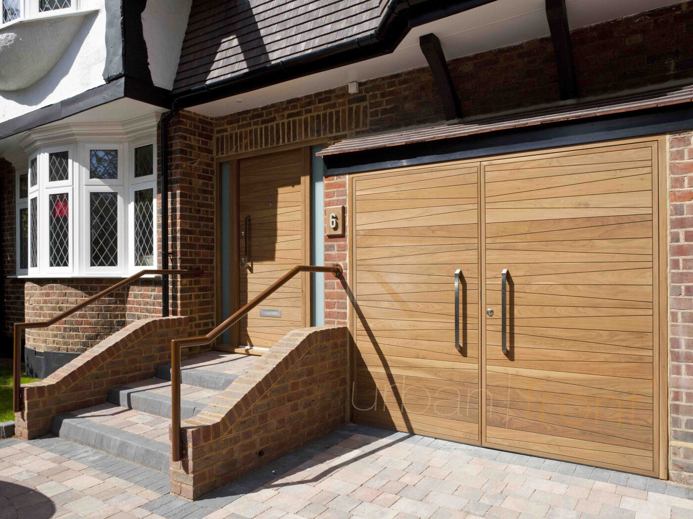 Bespoke garage and front doors make a personal style statement