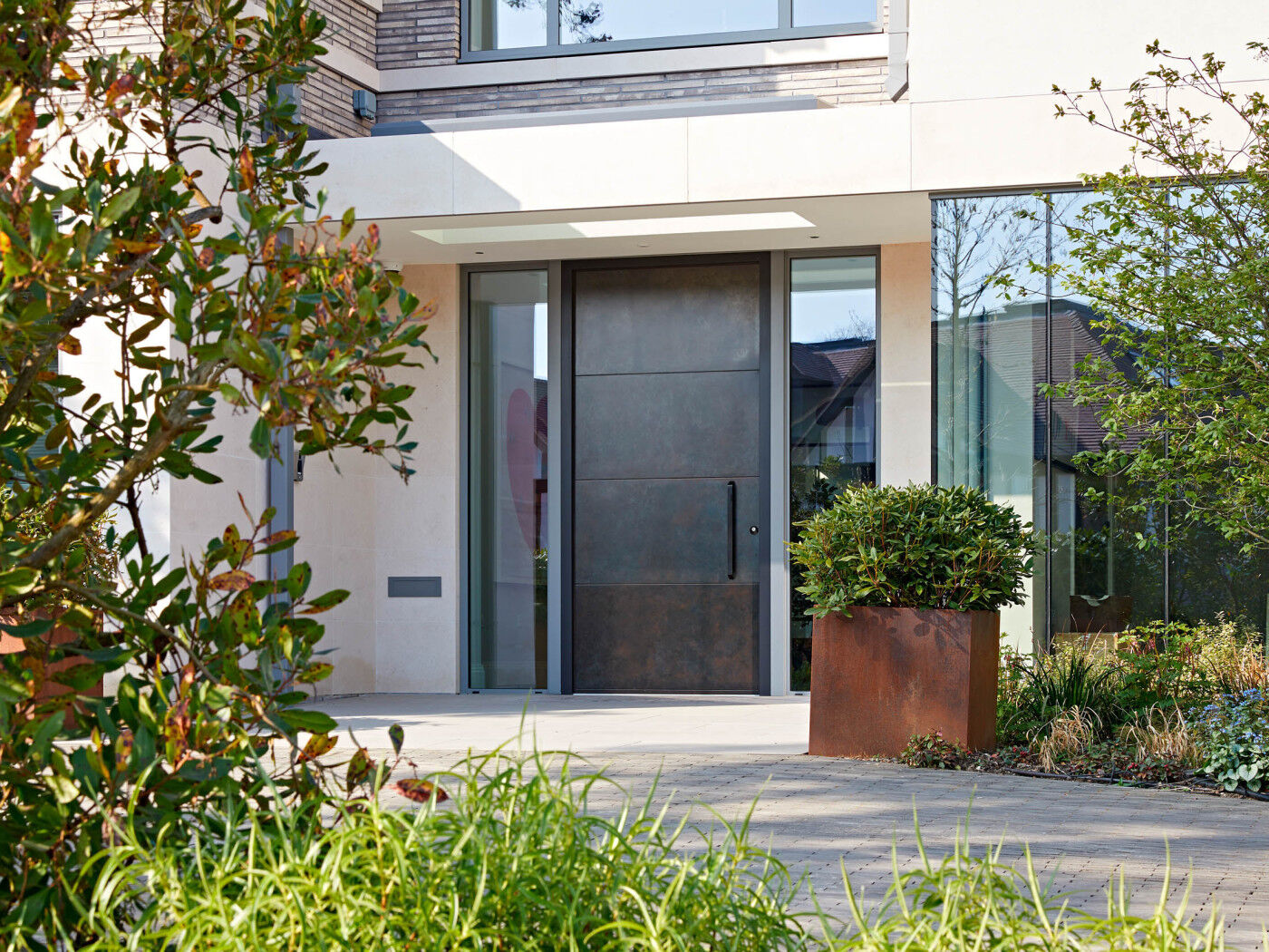 While outside, this door makes the grandest of statements 