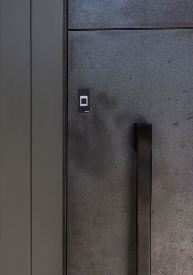 Portrait Bronze door close up