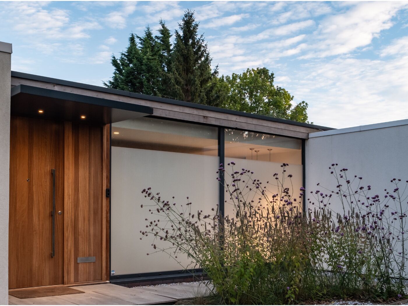 Landscape door at angle