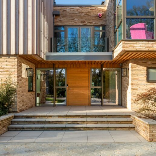 Front of house close up