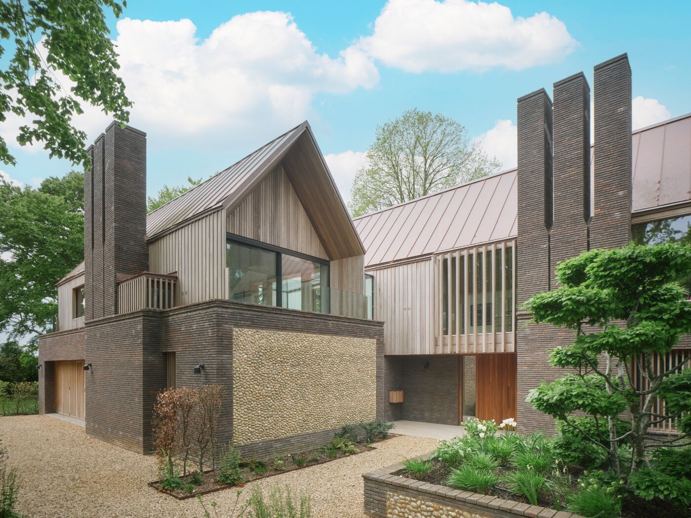 Landscape front of house angle