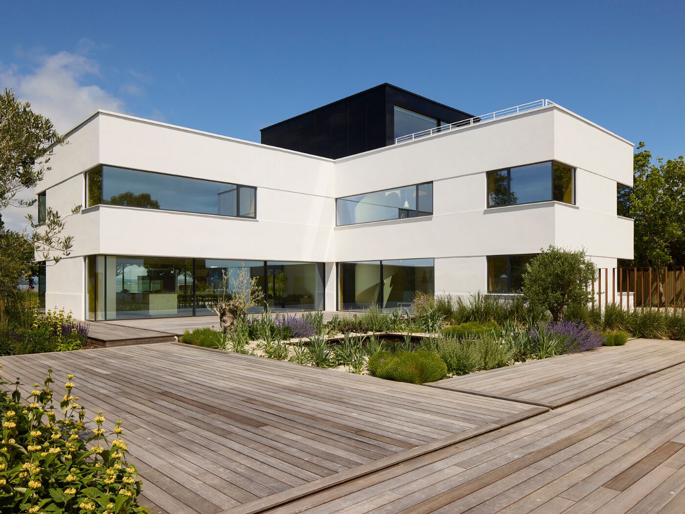 Landscape house with courtyard