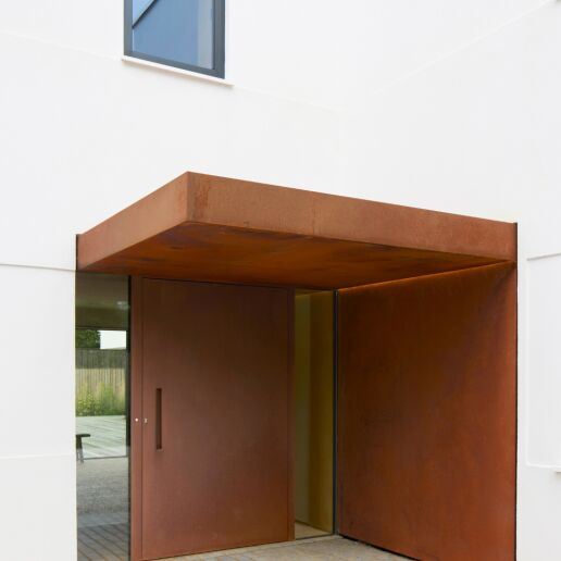 Portrait door during day