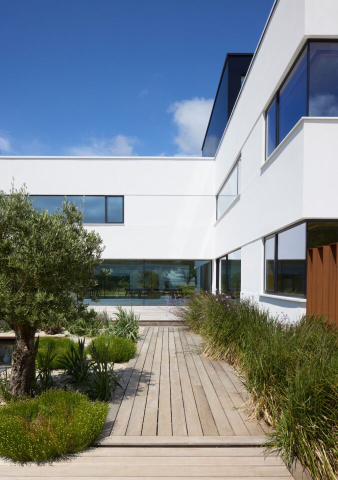 Portrait slice of house