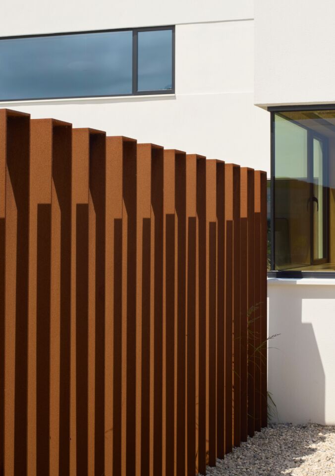 Portrait steel fencing