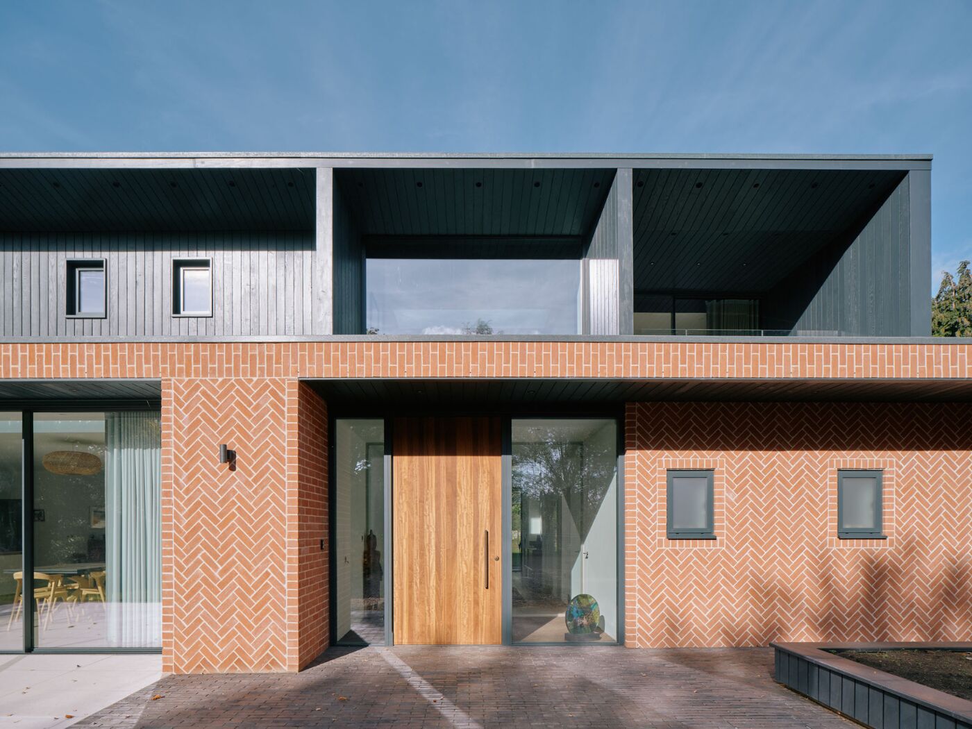 Sandbox front of house close up