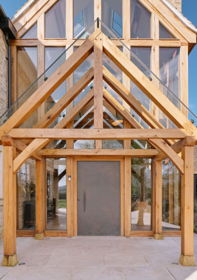 Close up porch and door