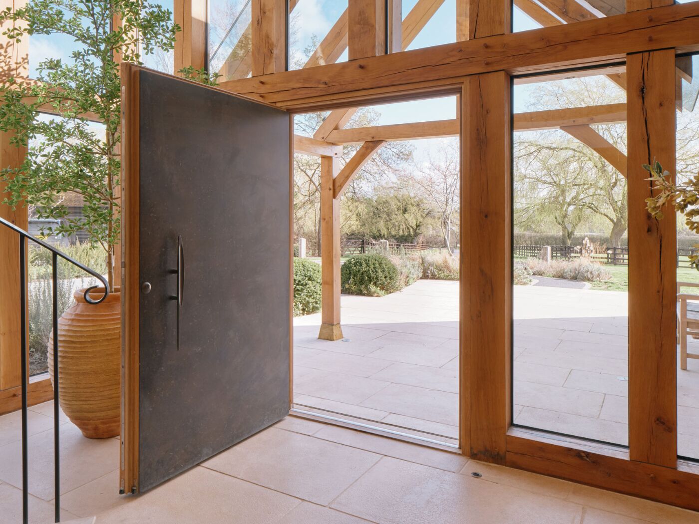 Door open bronze side