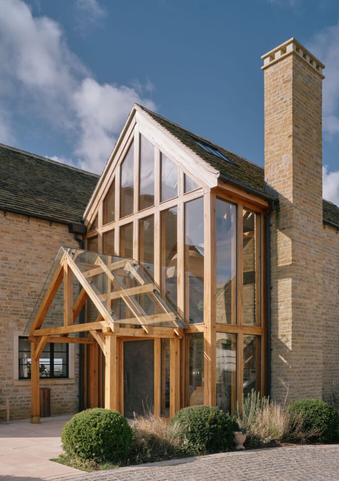 Portrait house from side angle