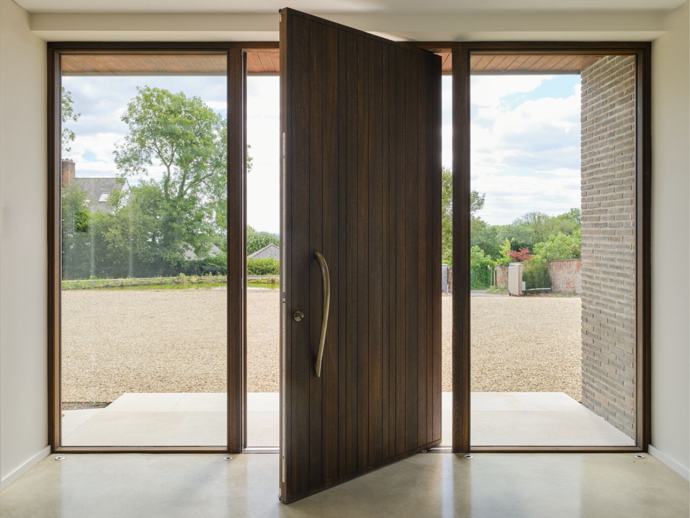 Landscape door from inside