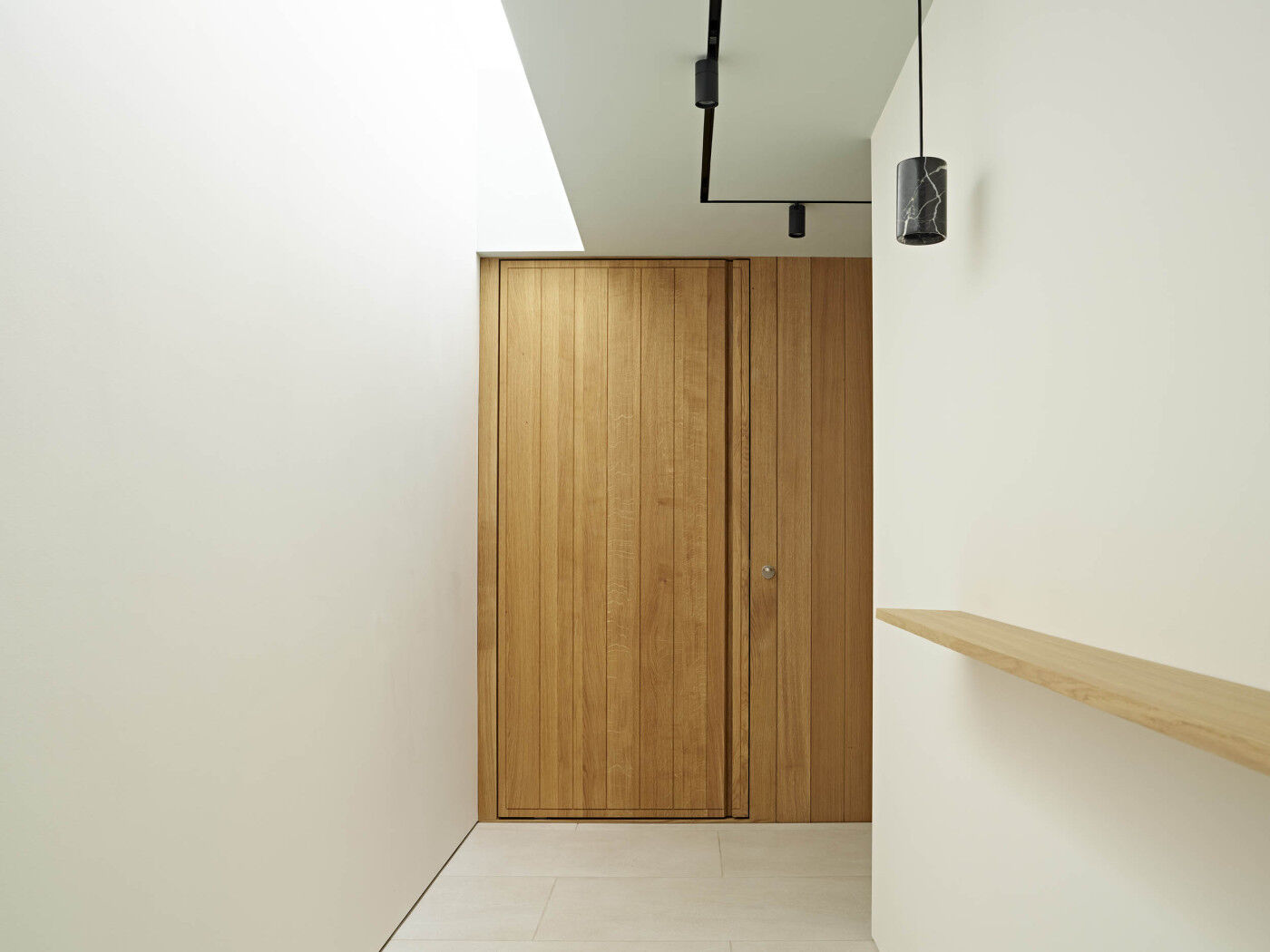 Corinne was delighted with her beautiful oak entrance way