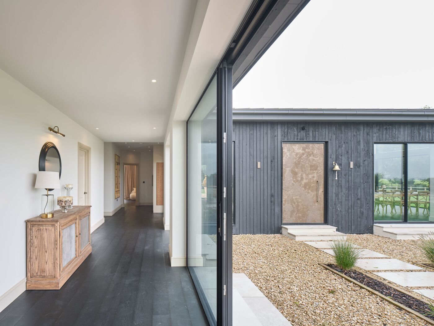 Cuttle Brook Barn corridor to front door
