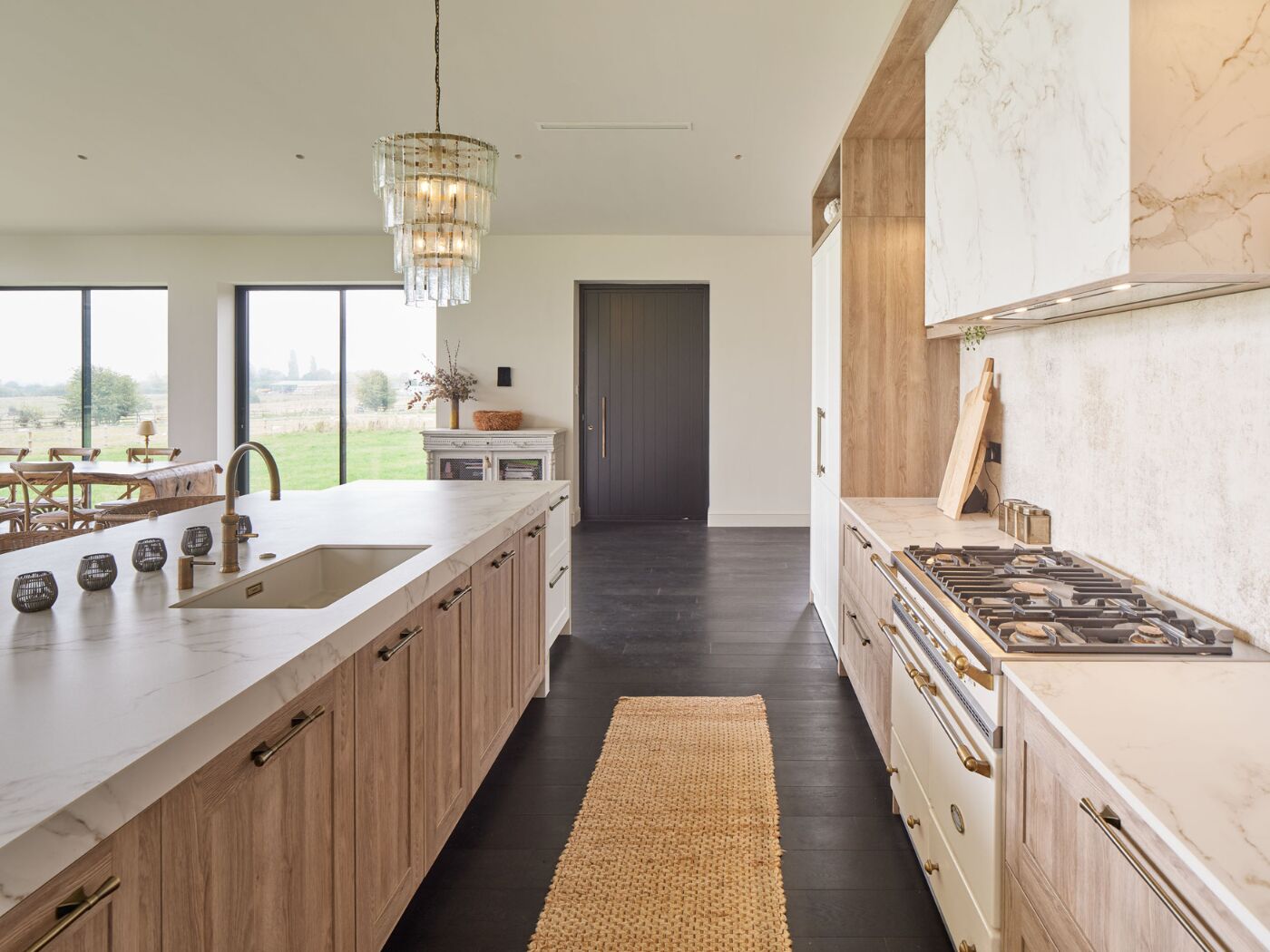 Cuttle Brook Barn kitchen and inside of door