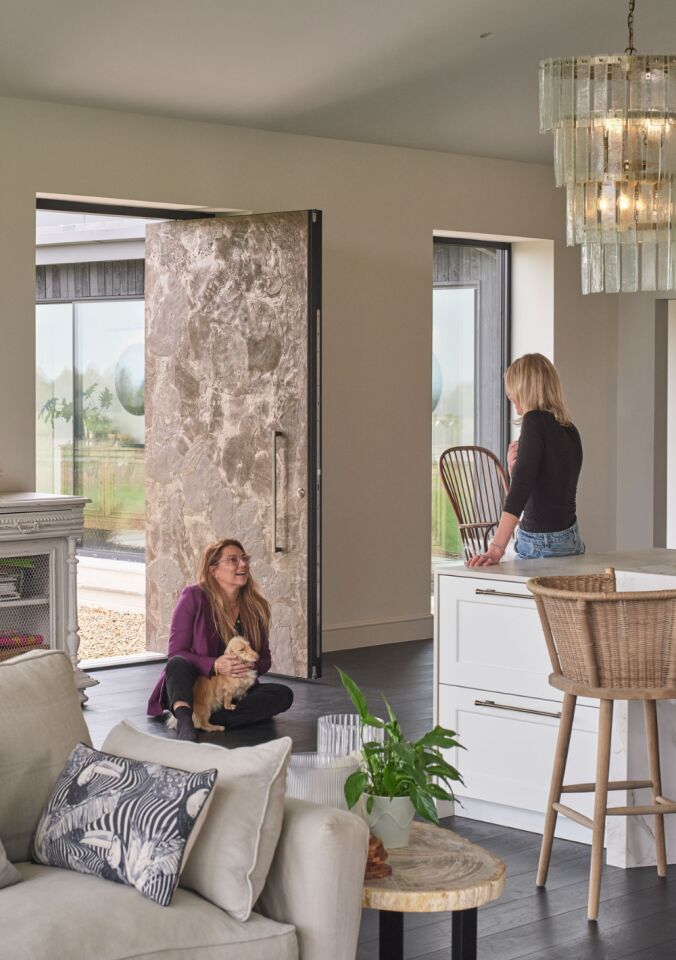 Portrait Cuttle Brook Barn Elizabeth Jade and the dog kitchen