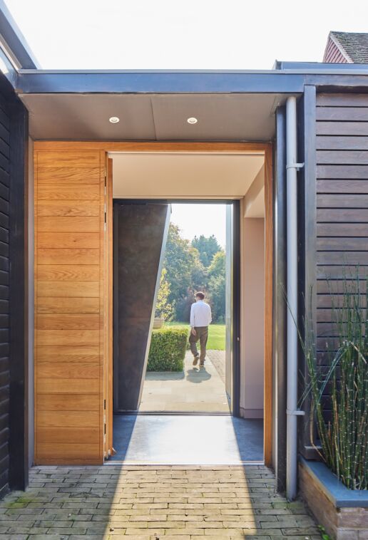 Portrait looking through the door Fir Tree House
