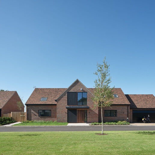 Rockwell house design 3 with Raw V fumed oak option11 black door Urban Front