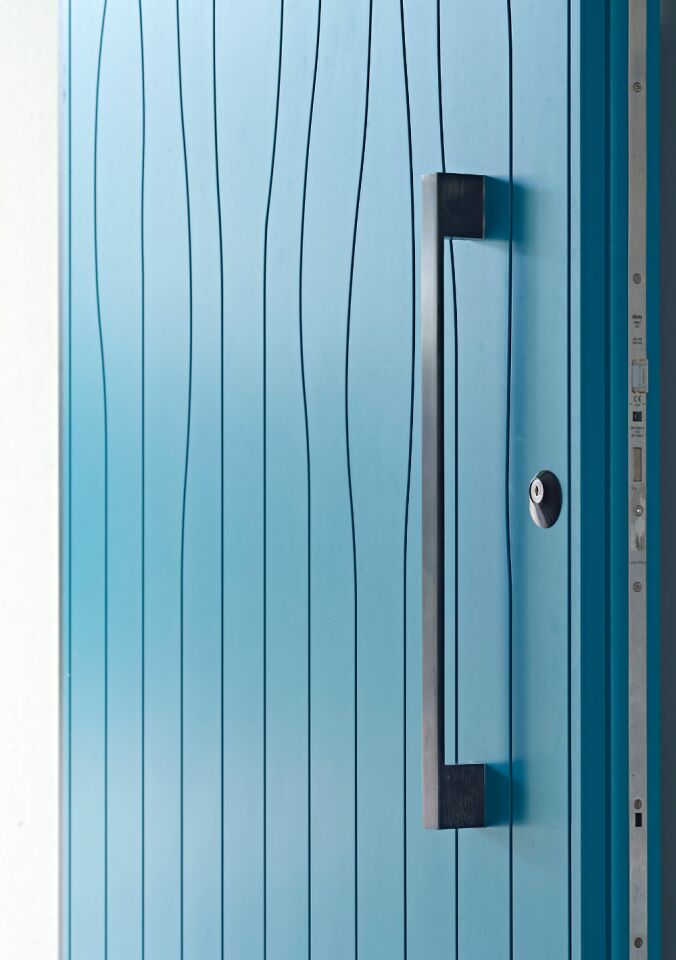 Teal front door Urban front 4