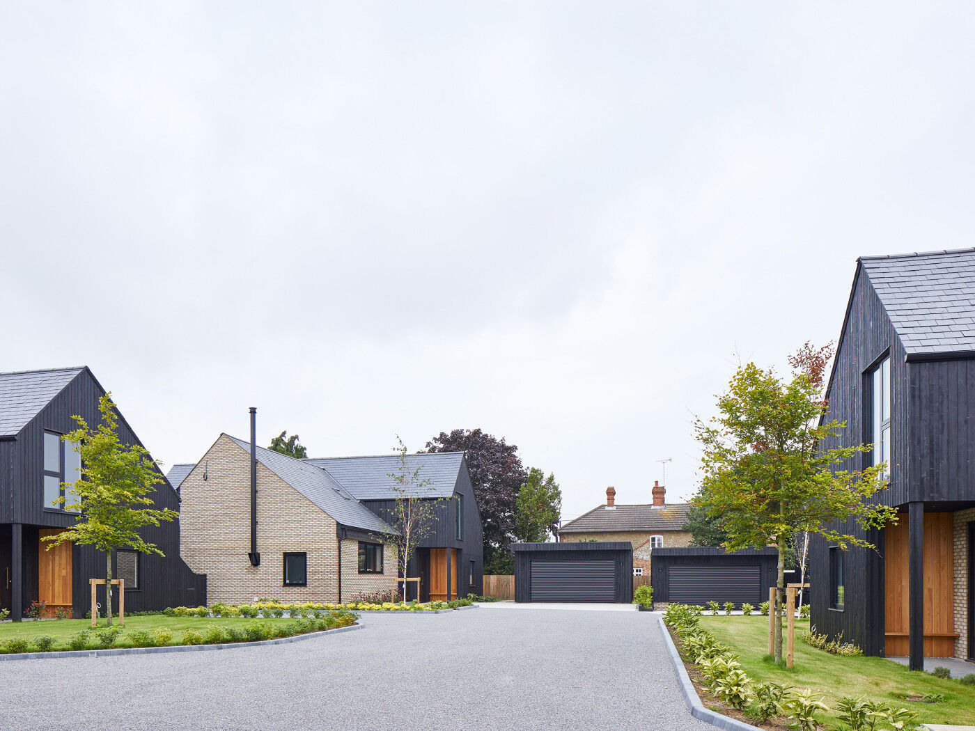 The development features a cluster of homes