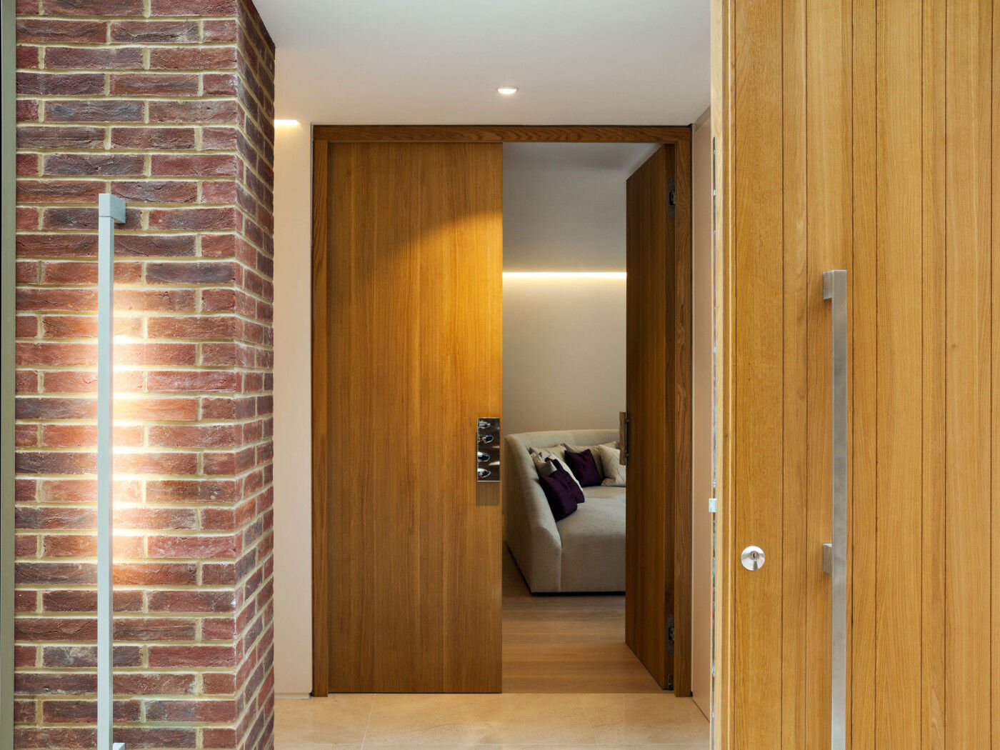 Internal oak double doors
