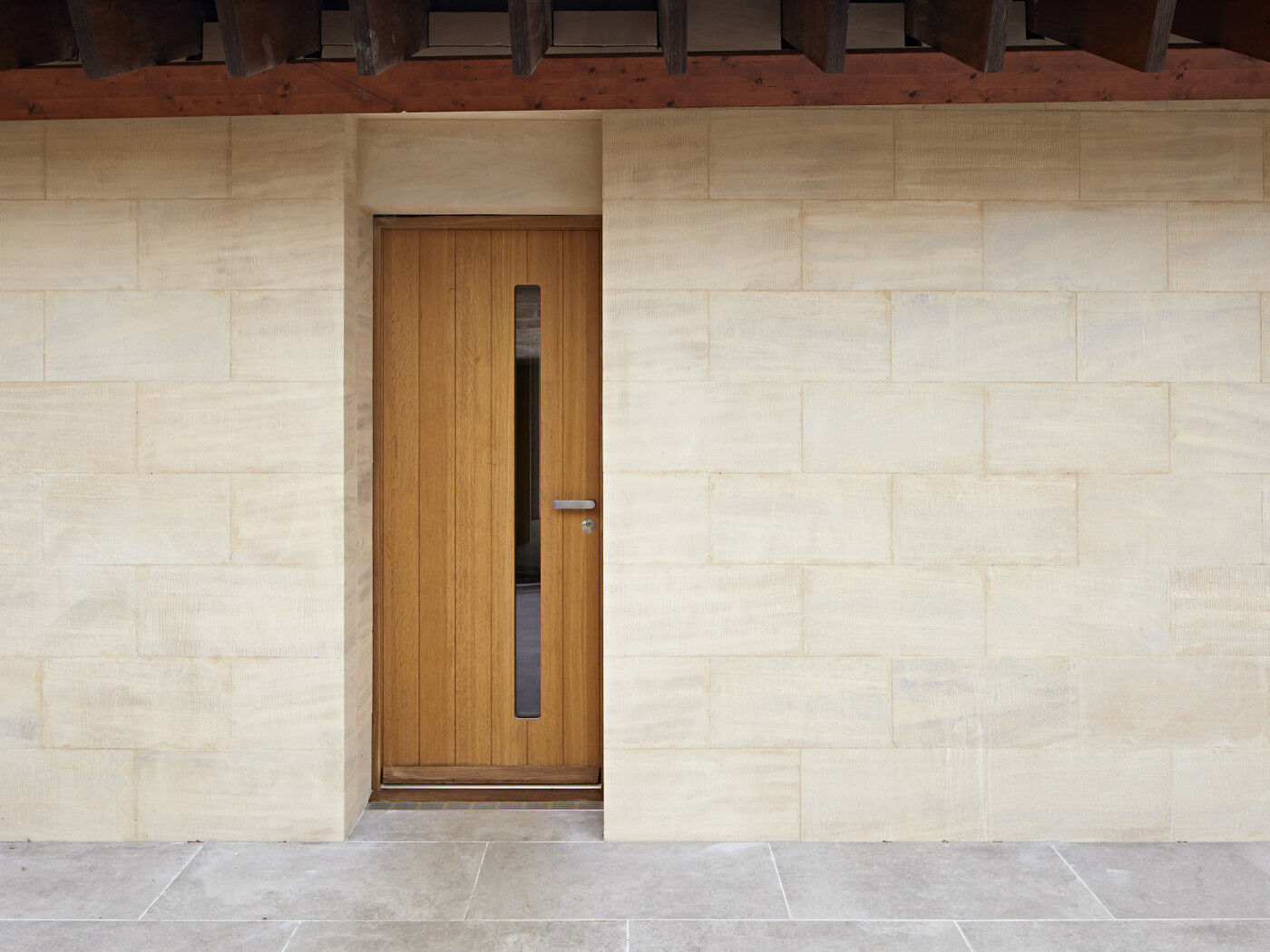 Round one side, our Terano door acts as an additional entrance 