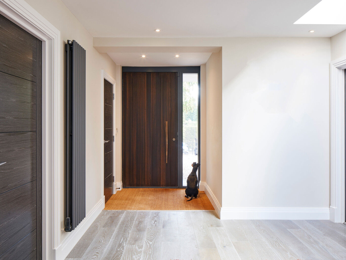 The interior view is brightened with the addition of a glass side panel