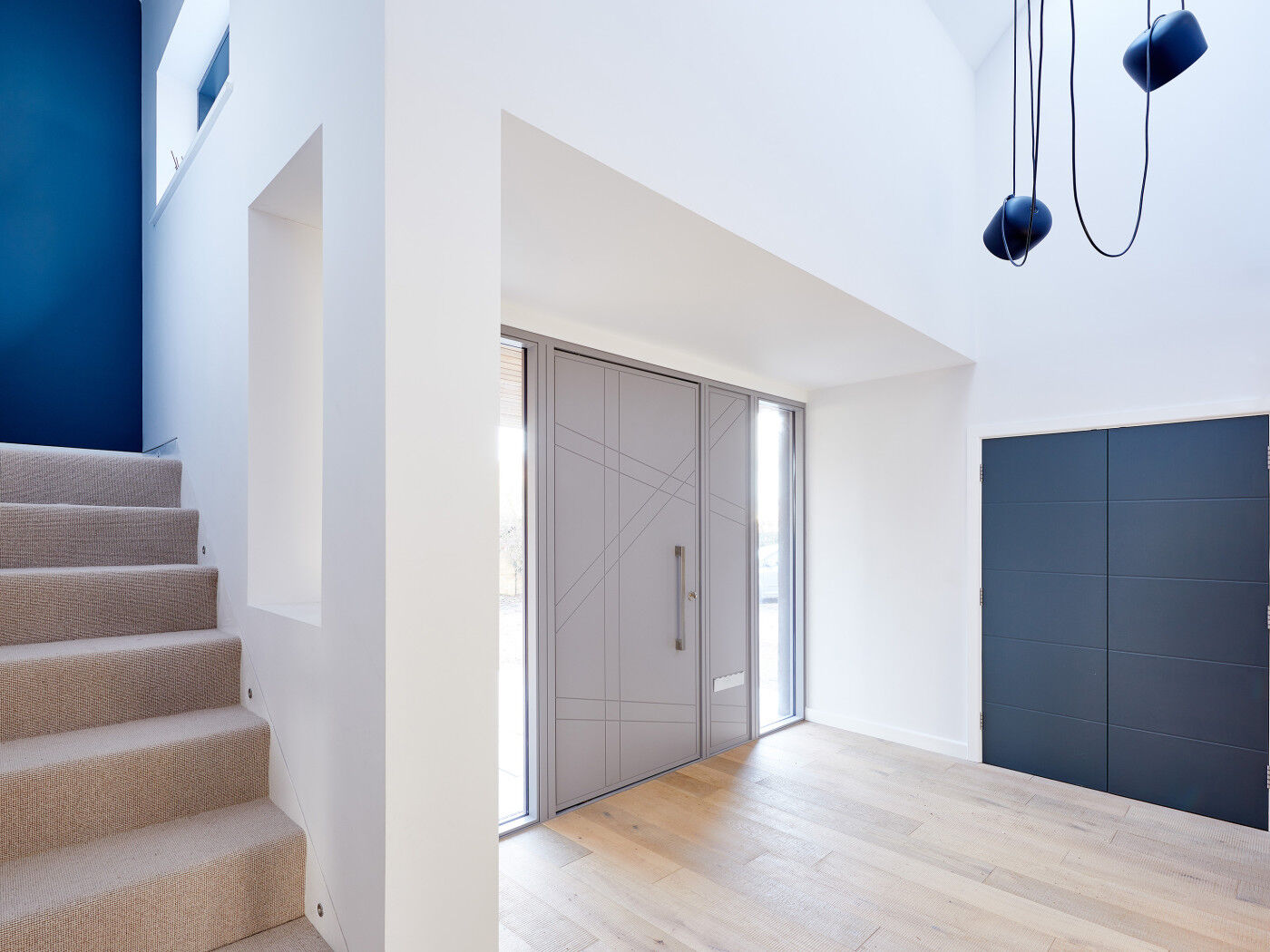 doors with matching glass wood panels 2