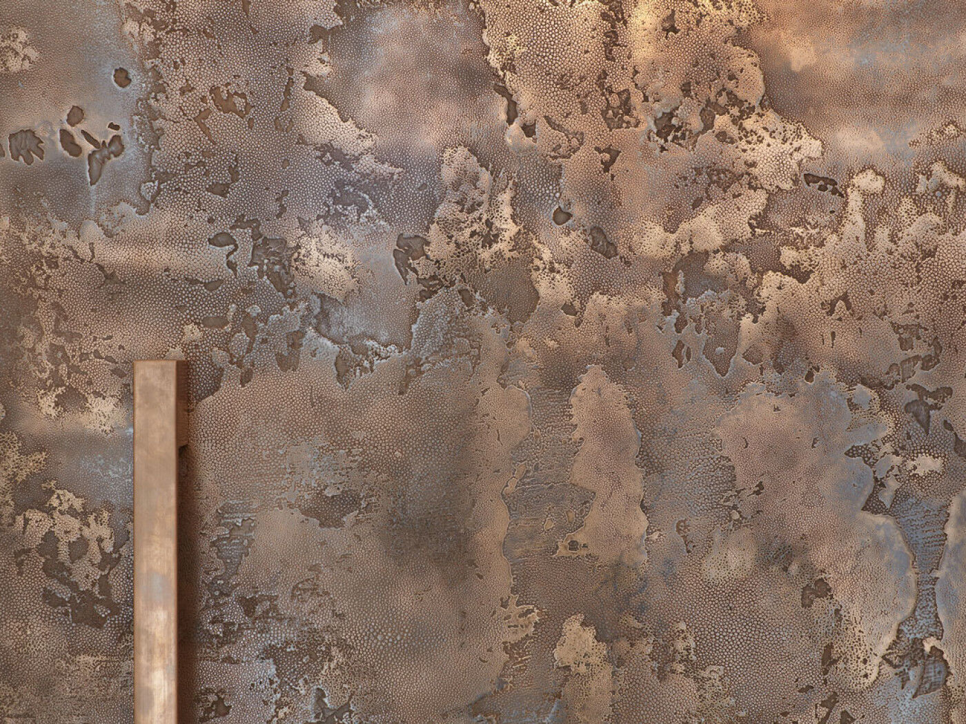 close up of bronze 101 finish