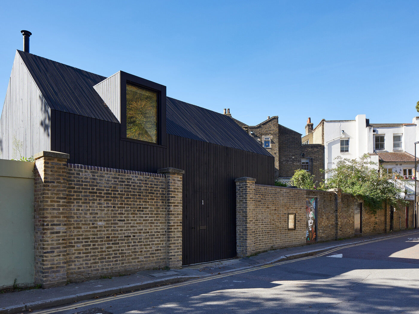 passive house view from the road