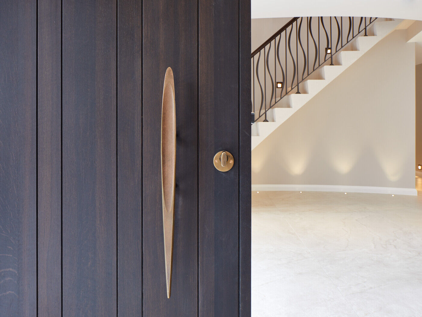 Designer front doors in fumed oak by Urban Front