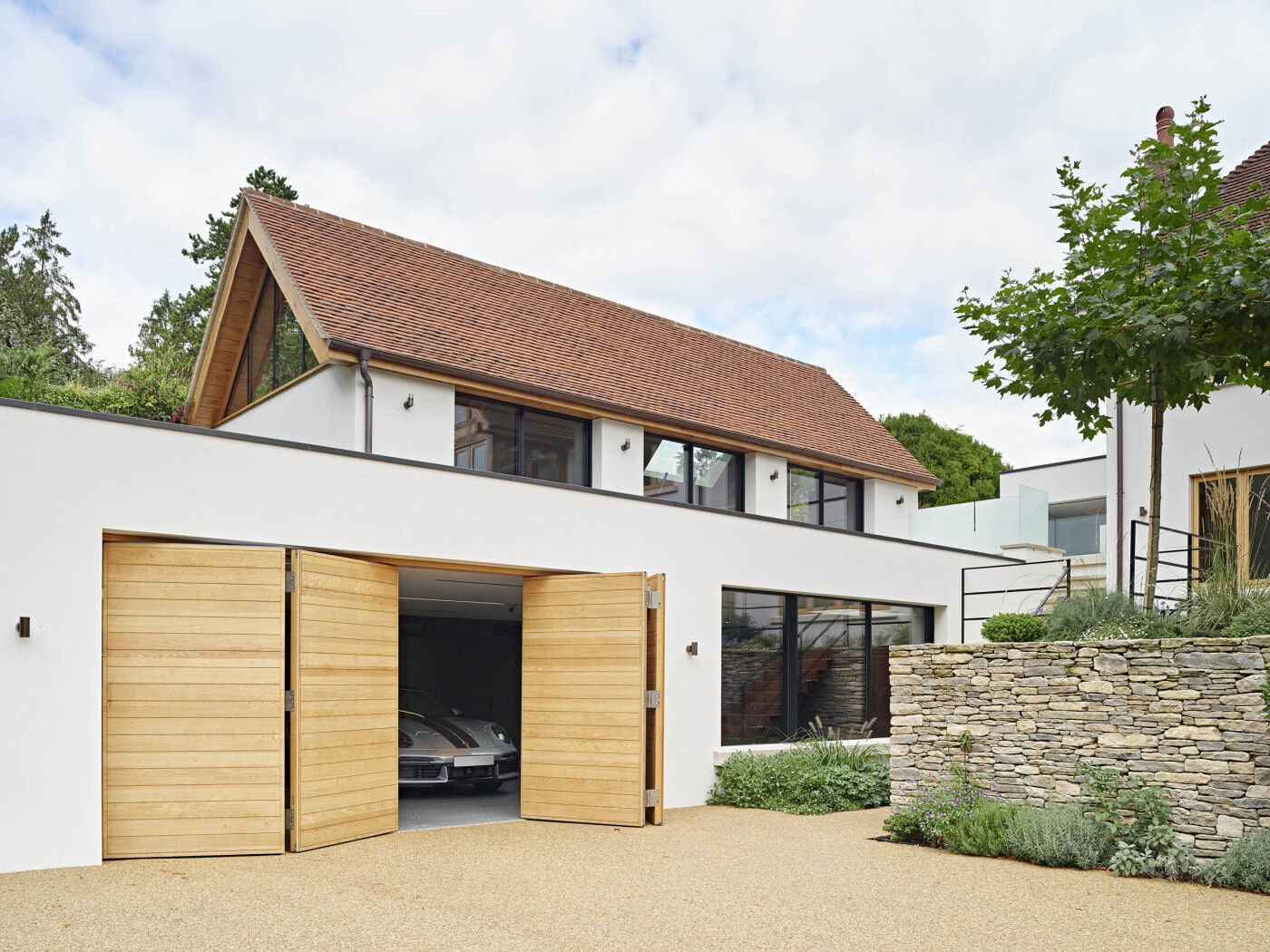 The automated opening is activated using a remote fob...