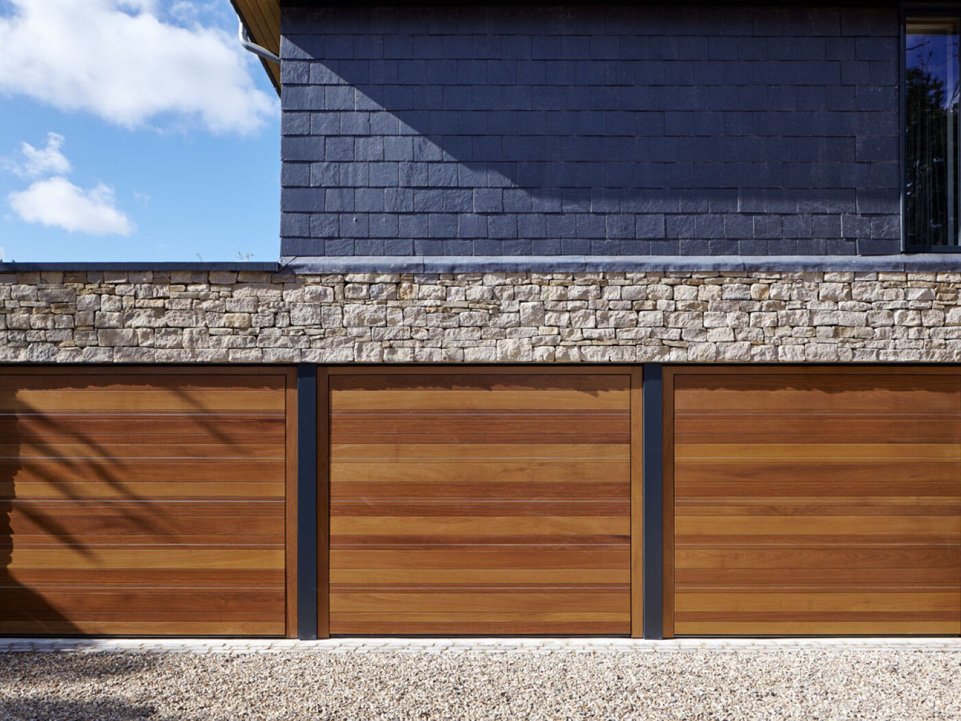 Up and over garage doors | Triple facing | Urban Front